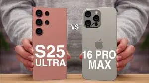 Samsung s25 ultra vs Iphone 16 pro max